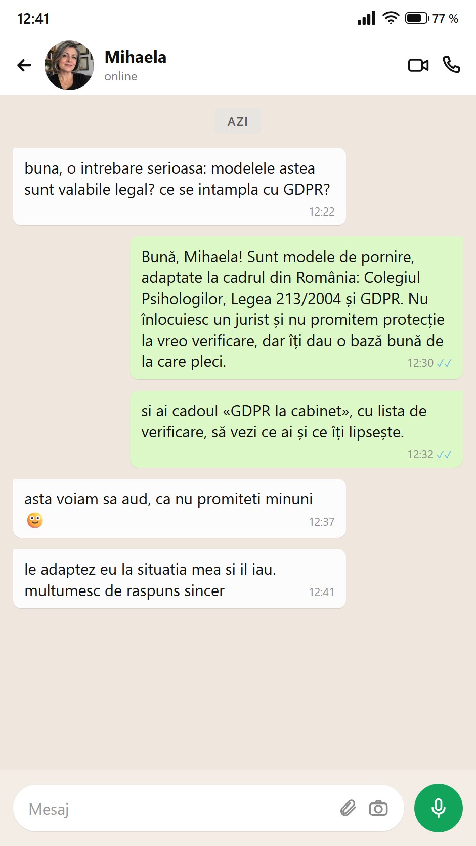Cineva întreabă dacă modelele sunt valabile legal și ce se întâmplă cu GDPR